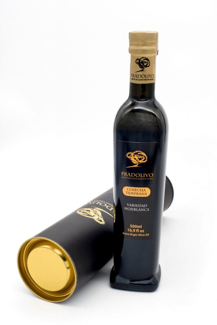 AOVE Pradolivo Cosecha Temprana Hojiblanca Estuche de Lujo 500ml - Imagen 2