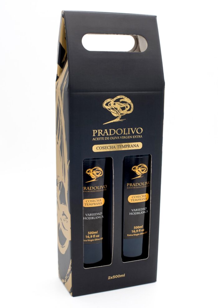 AOVE Pradolivo Cosecha Temprana Hojiblanca Pack Regalo 2x500ml