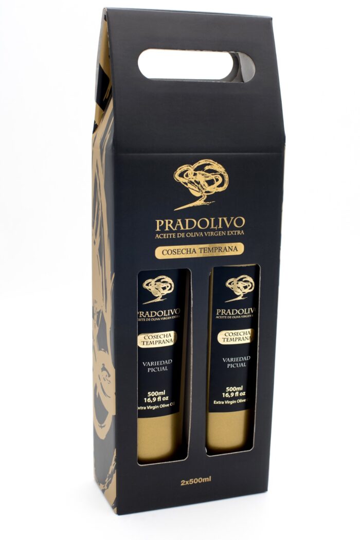 AOVE Pradolivo Cosecha Temprana Picual Pack Regalo 2x500ml